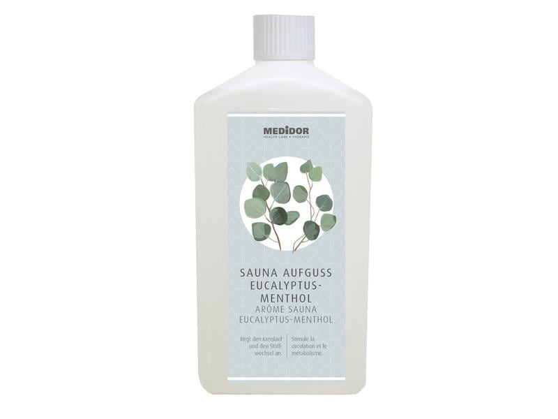 MEDiDOR Sauna Aufguss Eucalyptus-Menthol 1 l Saunazubehör Aufguss Eucalyptus-Menthol
