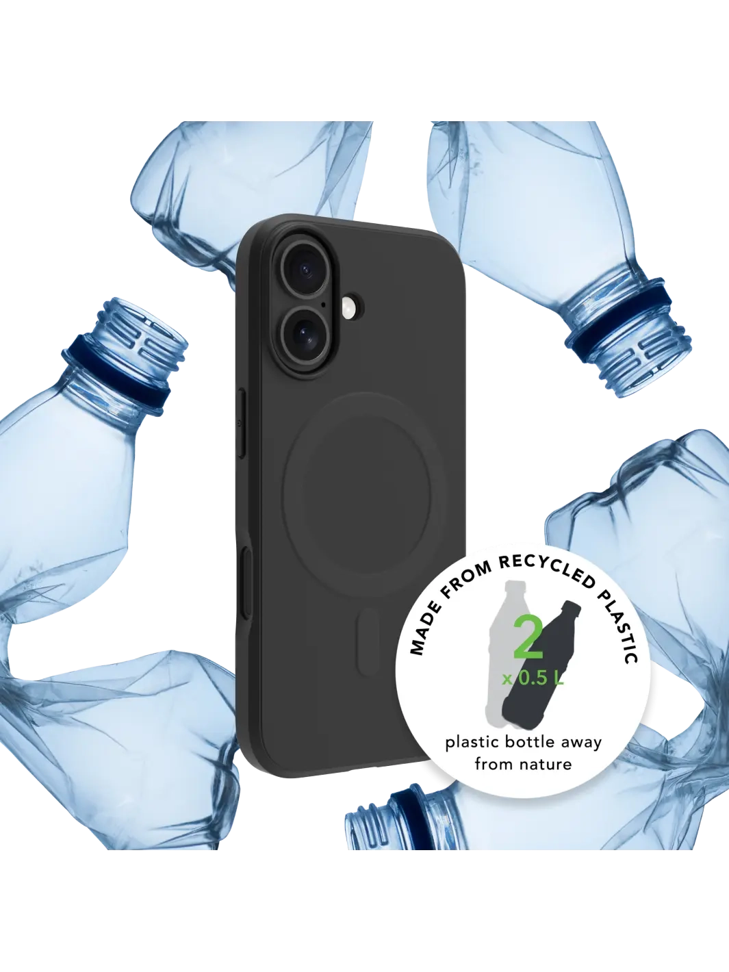 iPhone 17 MagSafe Hardcase Hülle Greenland Pro Recycled (GP63NIBL6742) - Night Black