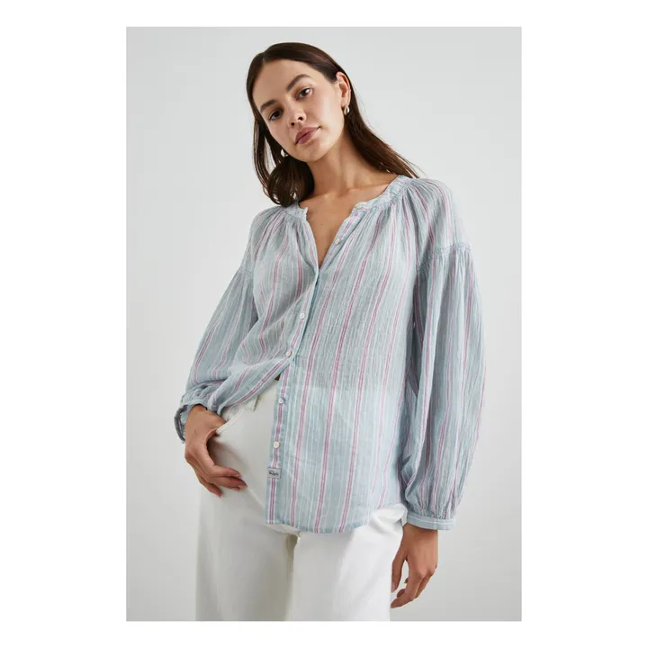 Rails Blouse Kenlie Rayures | Bleu ciel