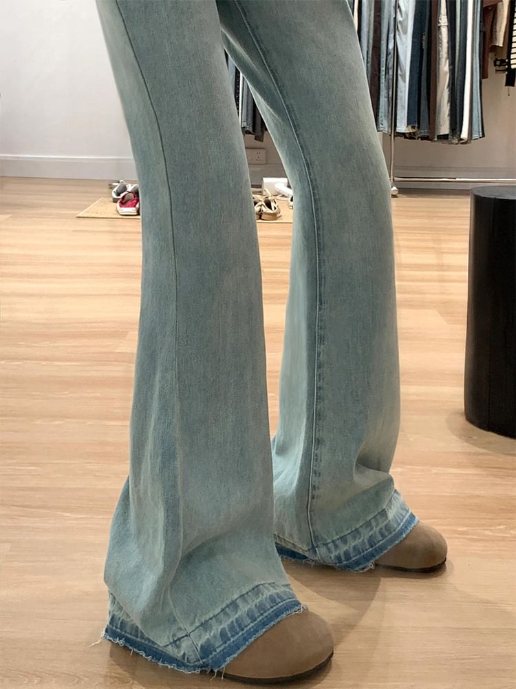 Hanji - Lage flared jeans