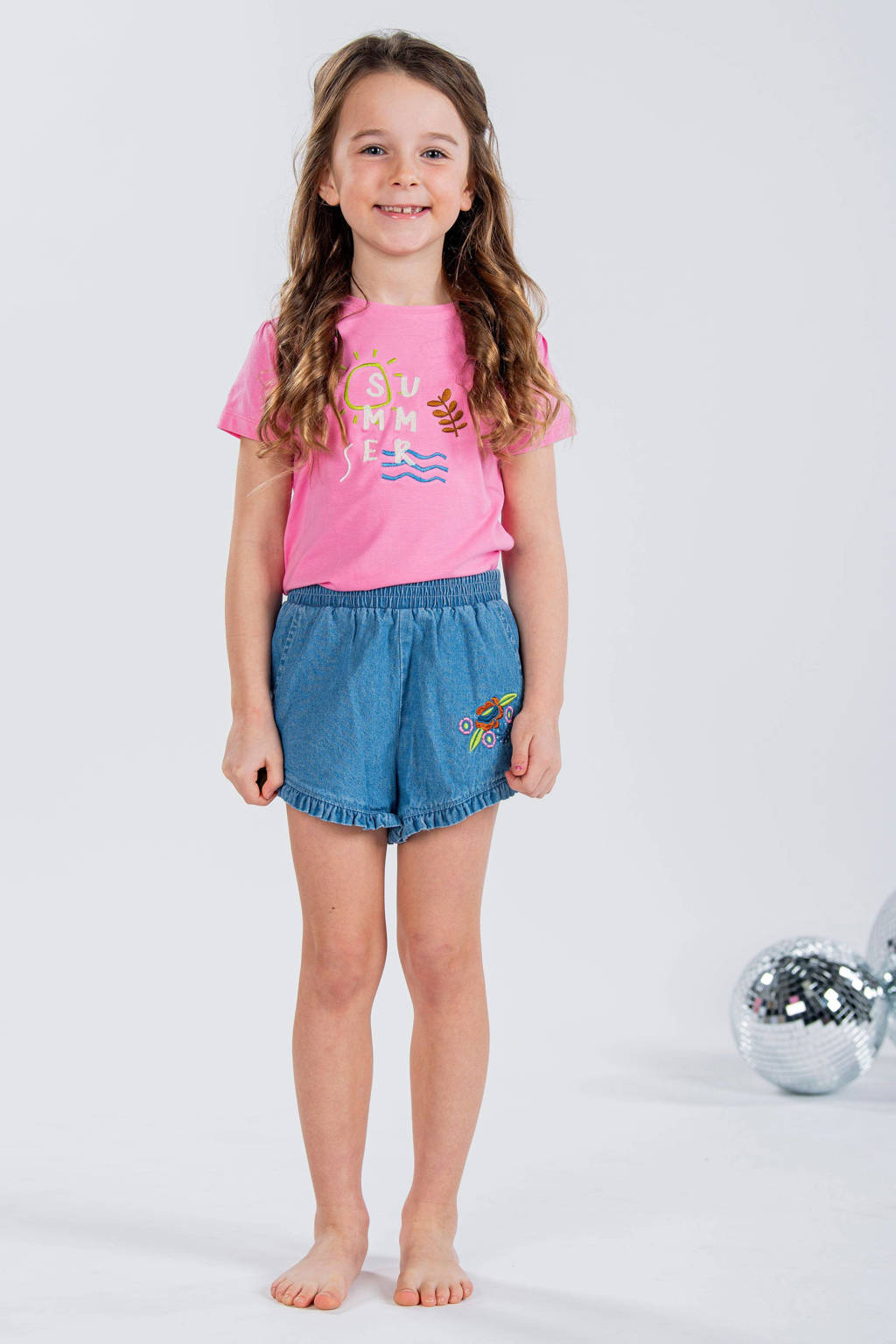 B.Nosy T-shirt met printopdruk zoetroze