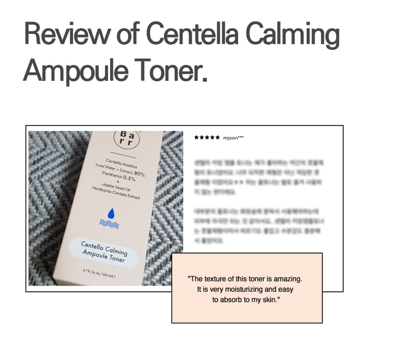Barr - Centella Calming Ampoule Toner