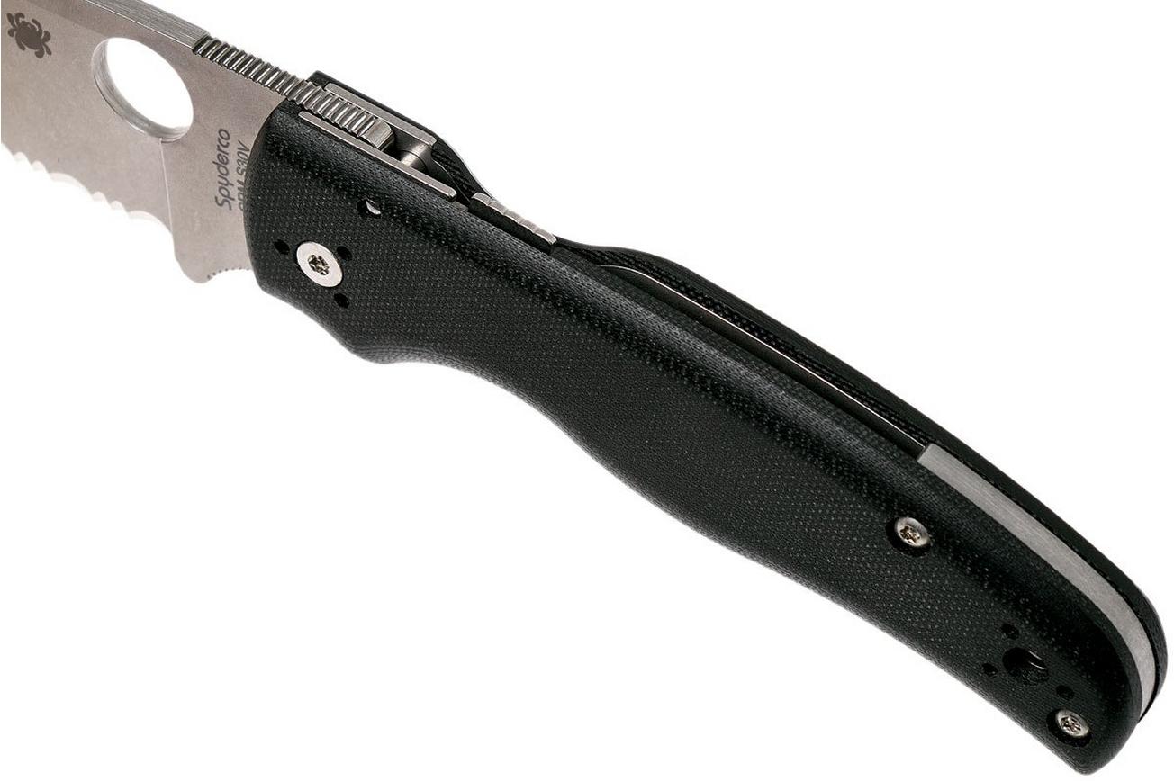 Spyderco Shaman C229GS Serrated zakmes, Sal Glesser design