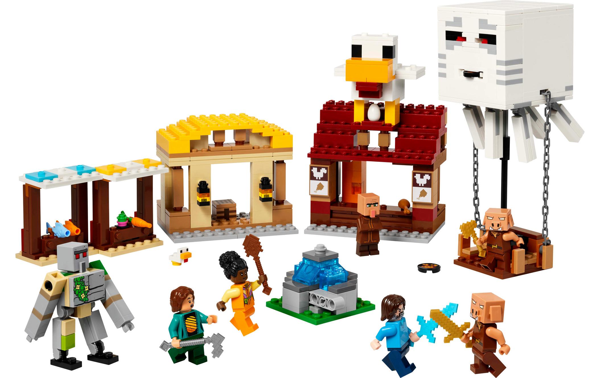 Minecraft Angriff des Ghast-Ballons 21273Gaminggeschenk mit Ghast-Ballon aus dem Minecraft Film
