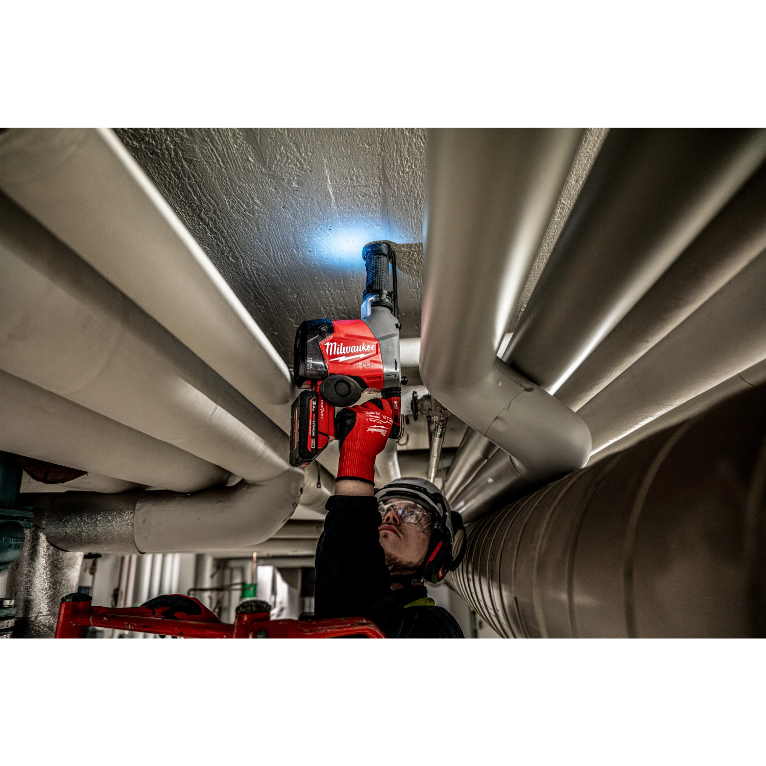 Milwaukee M18 FHAFOH16-0 18V Li-ion accu SDS-Plus combihamer met geïntegreerde stofafzuiging body - 2.3J