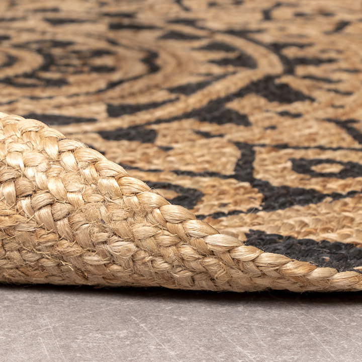 Rond jute vloerkleed - Henna Ayda Naturel | 100% jute