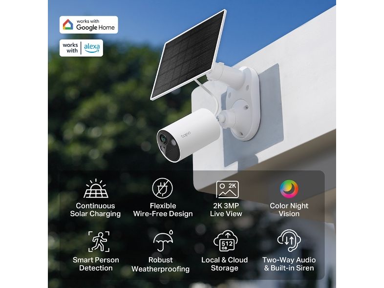 TP-Link Netzwerkkamera Tapo C410 inkl. Solarpanel Tapo A201 Solarbetriebenes Sicherheitskamera-Kit