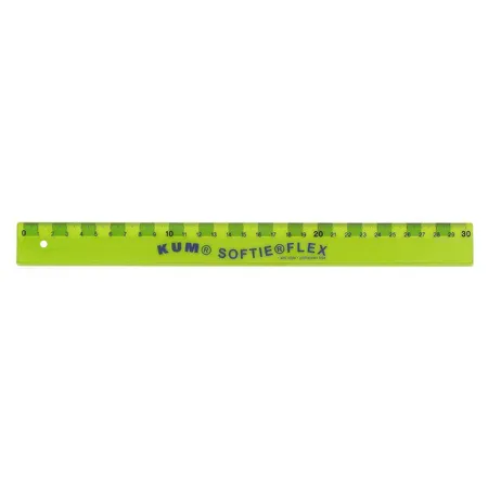 KUM®biegsames Lineal 30 cm, gelb-grün