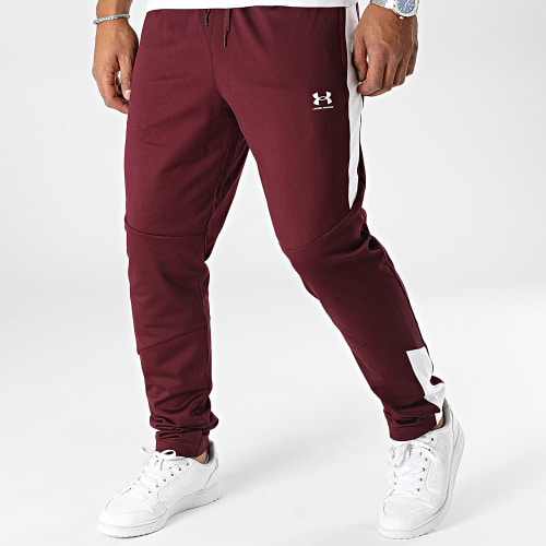 Pantalon Jogging Sportstyle Tricot Fashion Track 1373792 Bordeaux Blanc