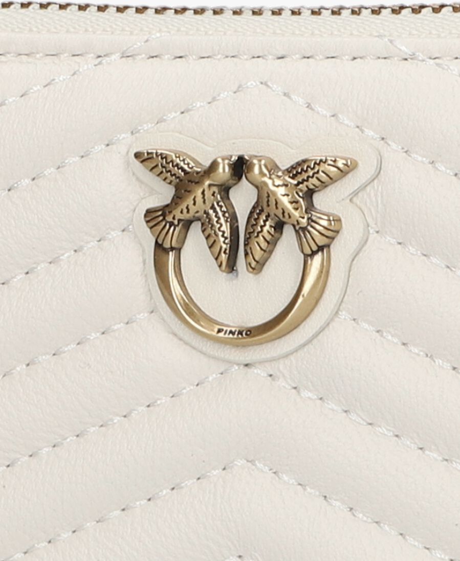 PINKO beige pinko portemonnee taylor zip around
