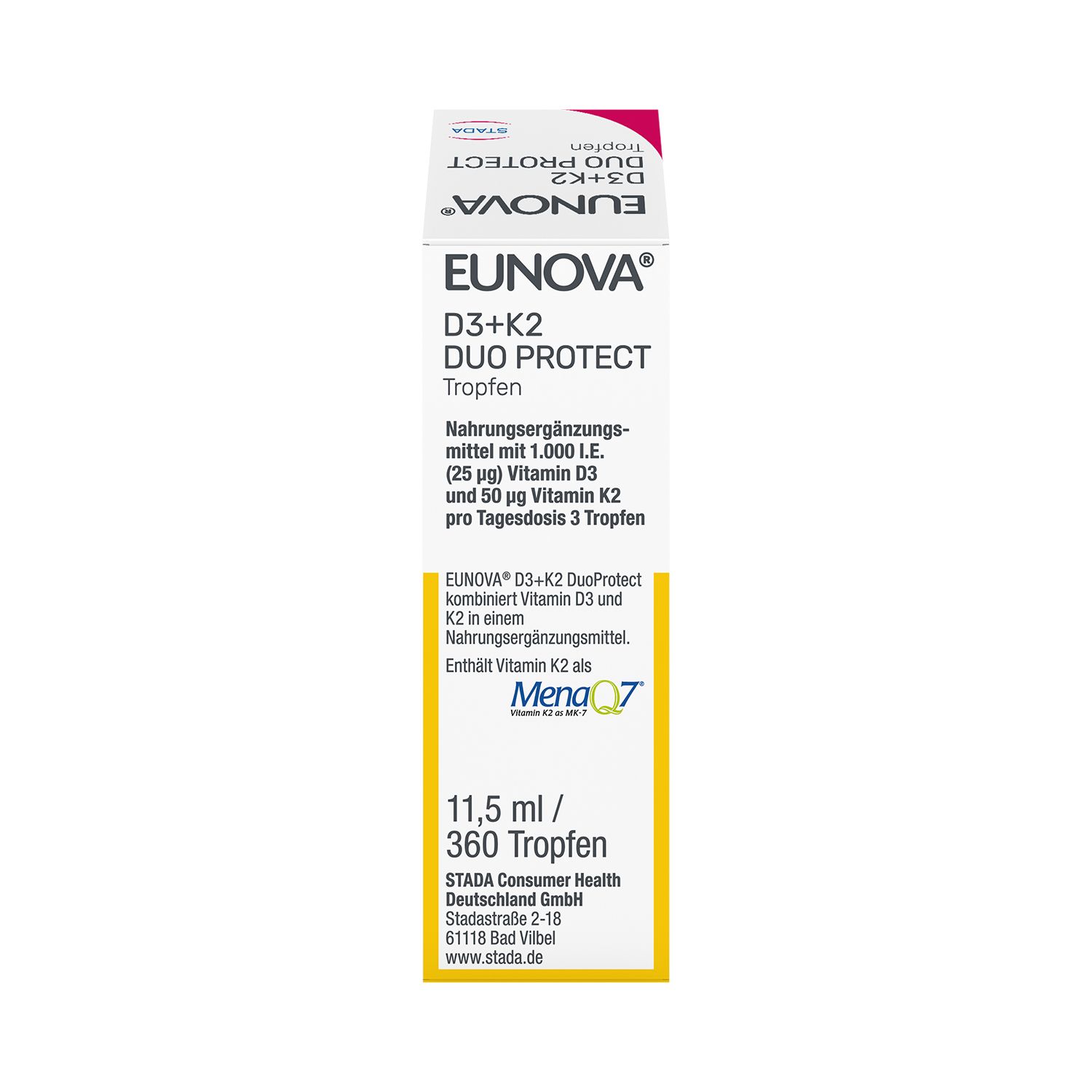 EUNOVA® DuoProtect Vitamin D3+K2 1000 I.E./50 µg Tropfen