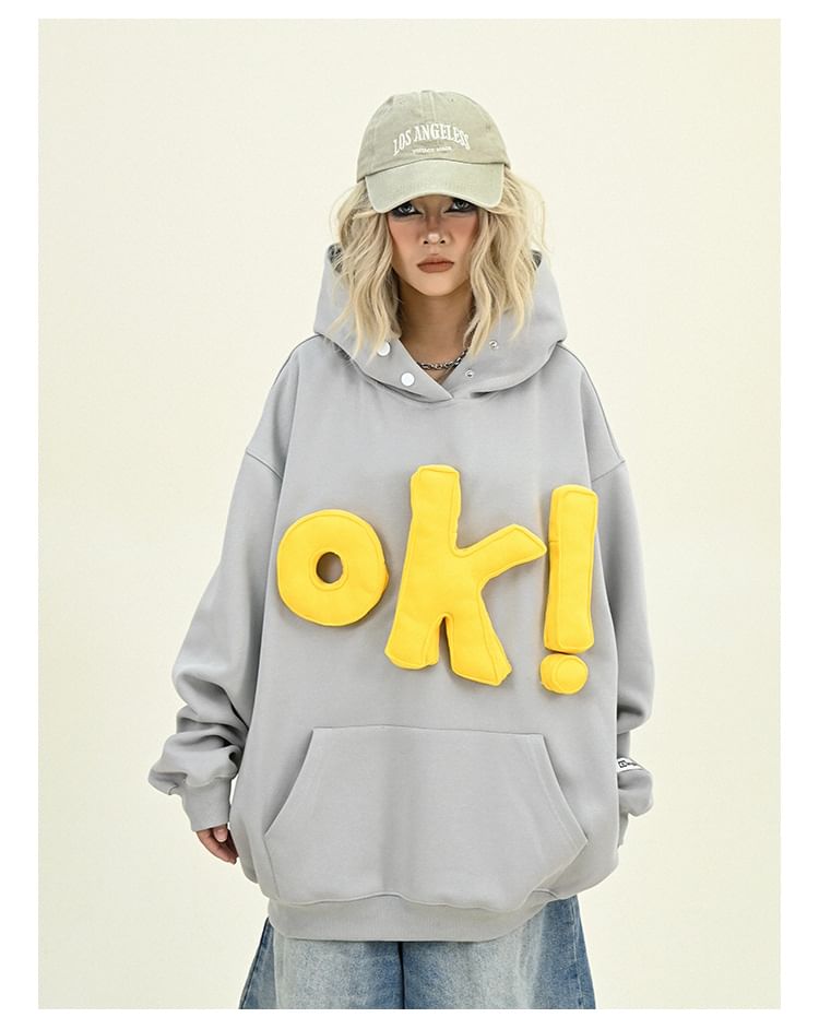 Iduna - Oversized hoodie met letters