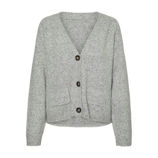 Vero Moda Boom Cardigan, Light Grey Melange, M
