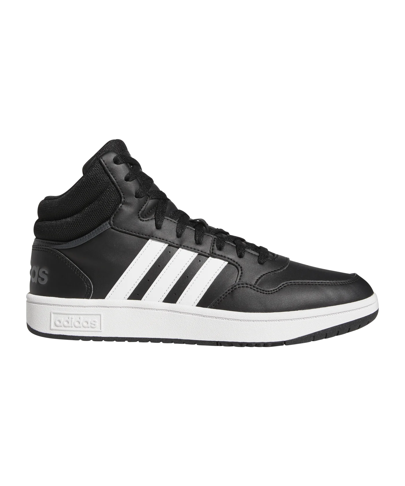 adidas Hoops 3.0 Mid Schwarz Weiss