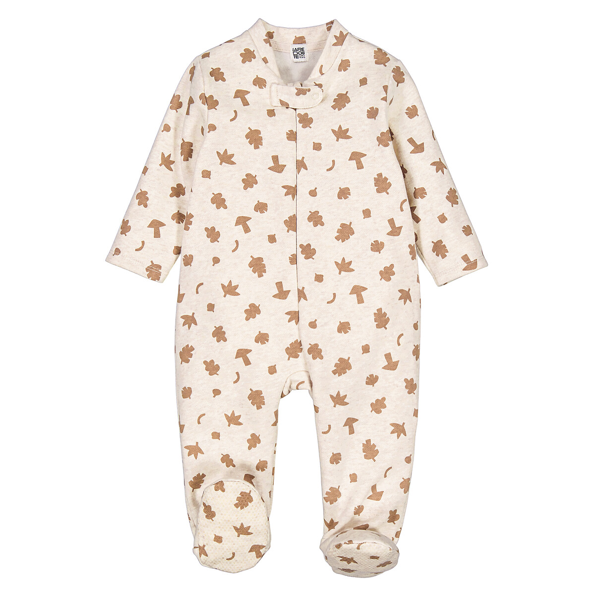 COLEÇÃO LA REDOUTE<br>Pijama de cama reclinável, estampa de folhas e cogumelos