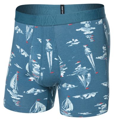 Boxer Saxx DropTemp Cooling Cotton Fly Sail Away Tapestry Bleu Homme