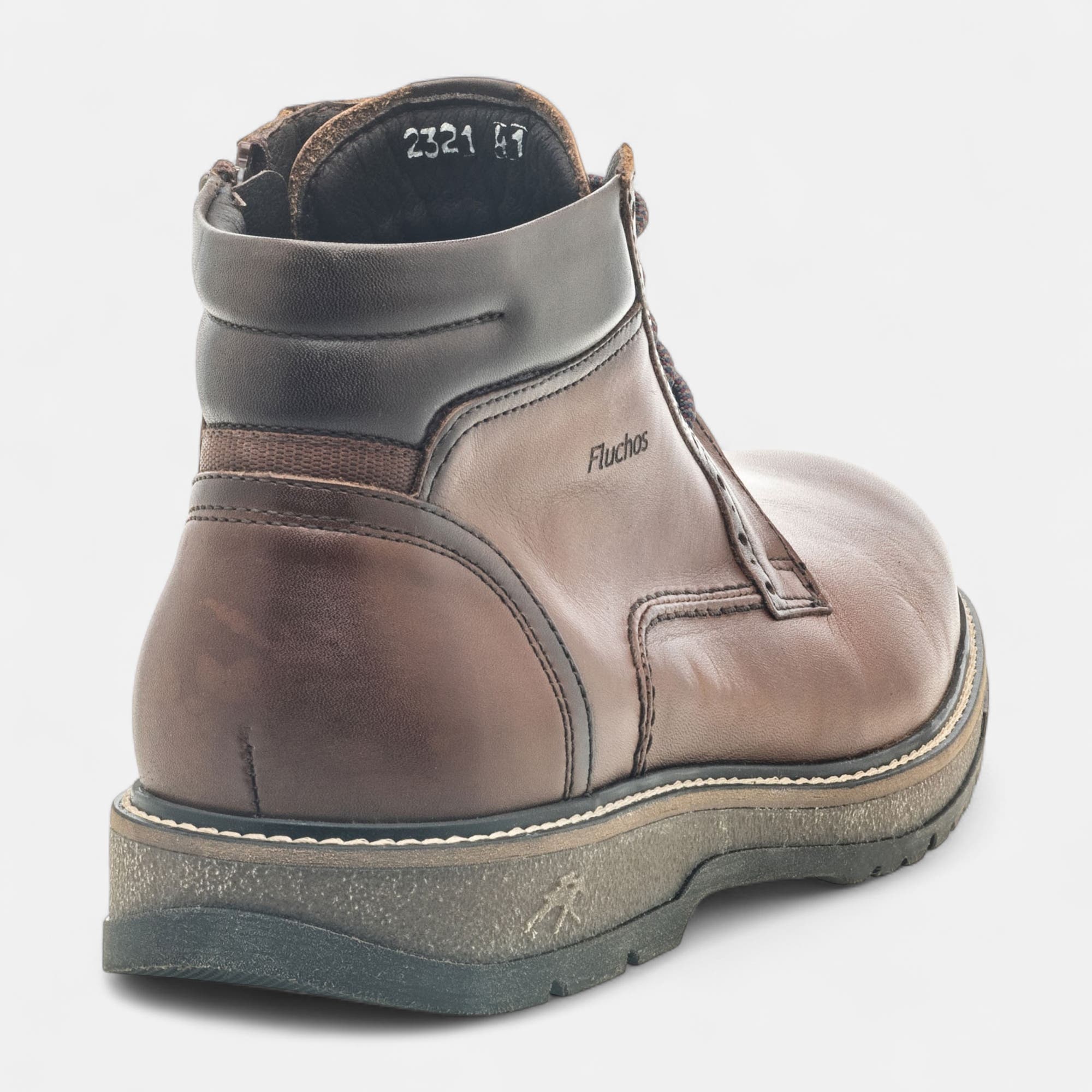 Boots Homme en cuir cognac