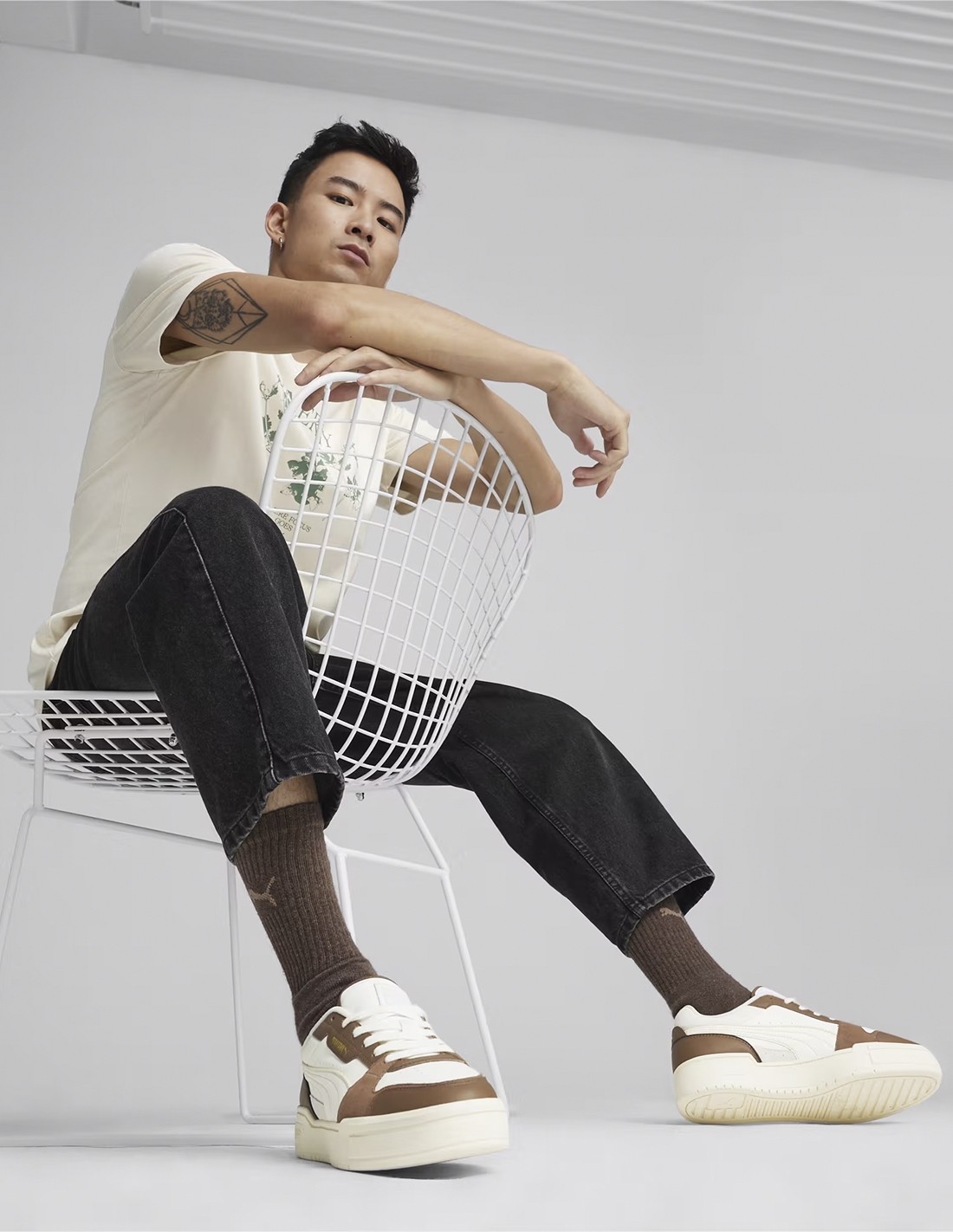 puma Sneakers Homme ca pro lux iii Capuccino White