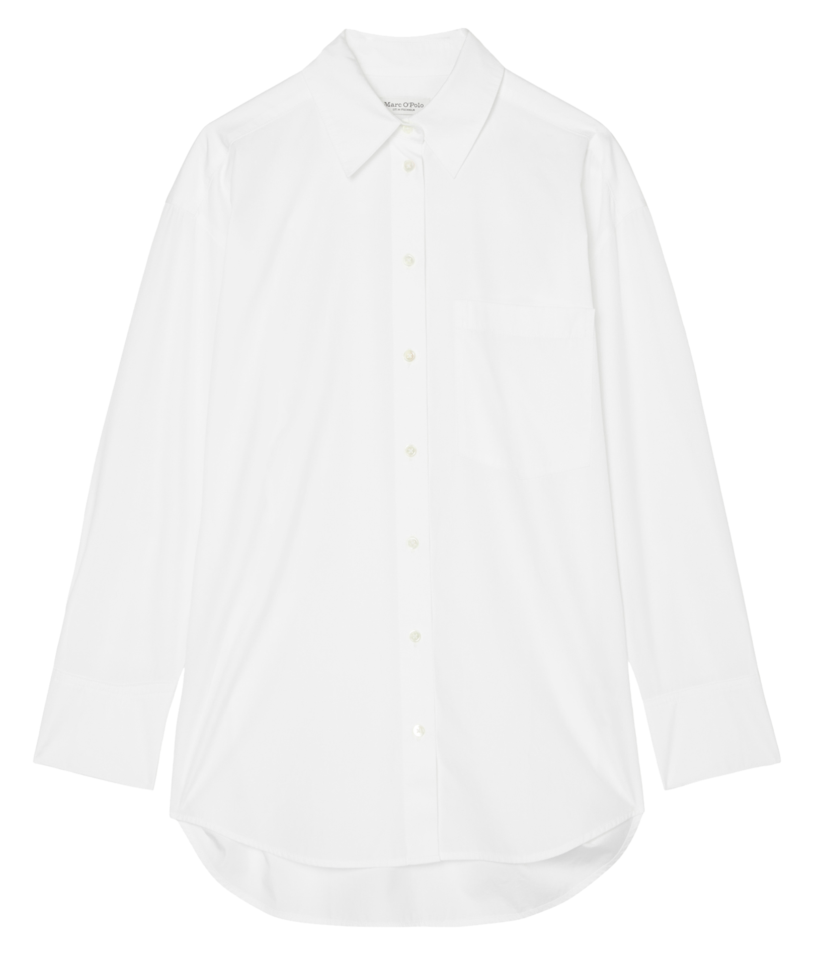 Chemise col classique en coton biologique | Blanc