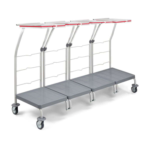 Chariot de ramassage linge 4 supports Filmop