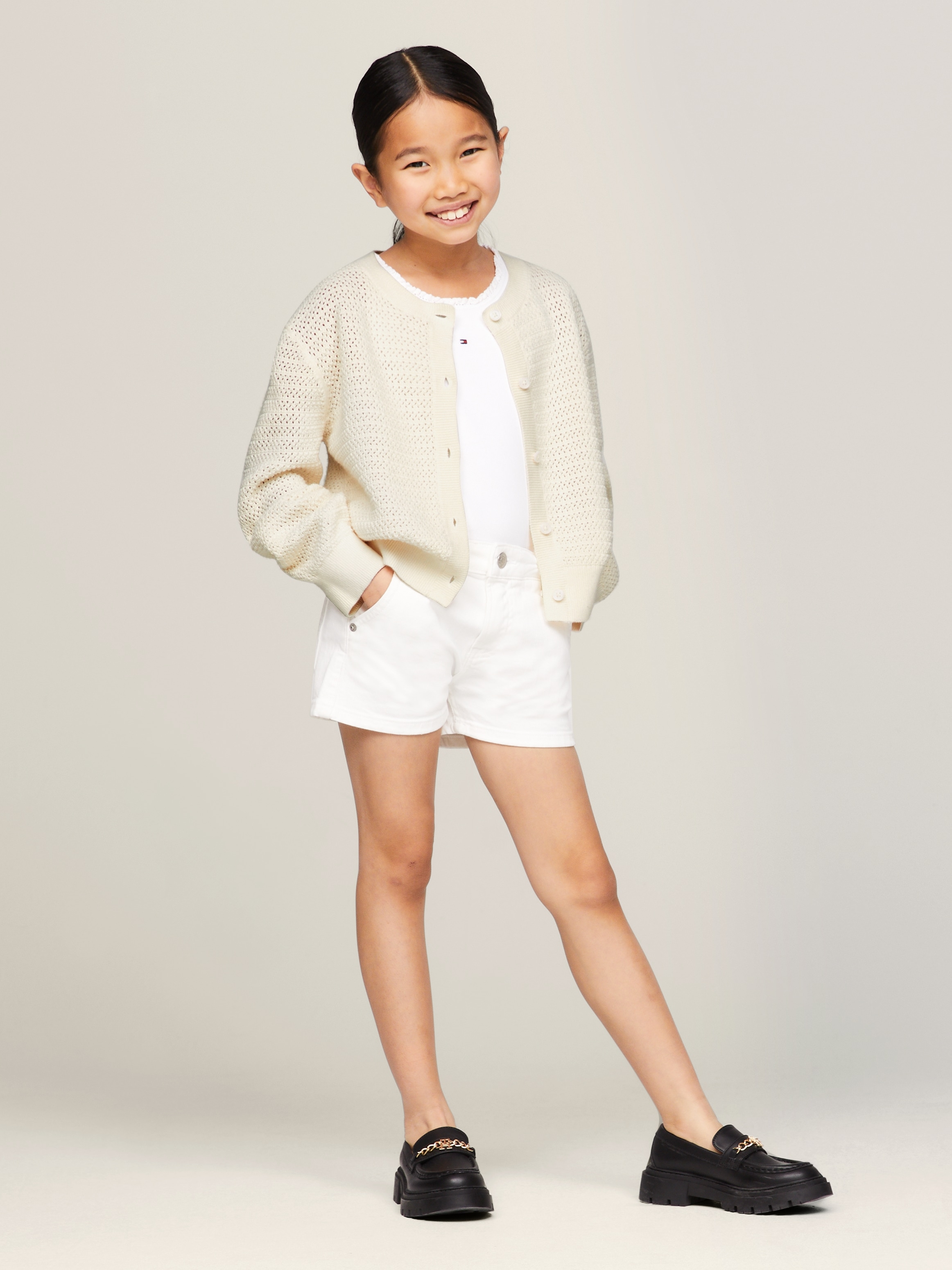 Tommy Hilfiger Strickjacke »CROCHET  CARDIGAN«, Baby bis 2 Jahre