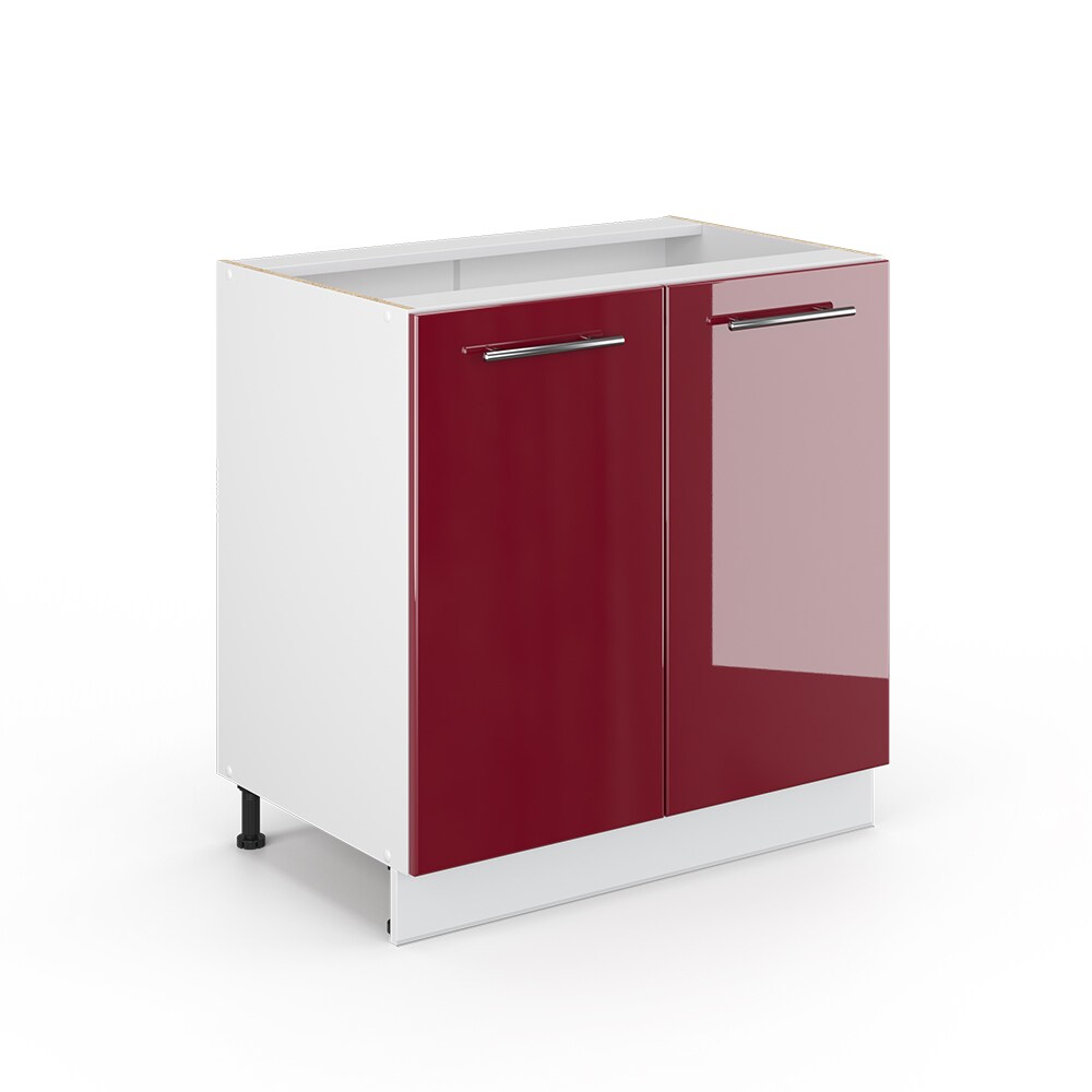 VICCO Unterschrank 80 cm Bordeaux Hochglanz Küchenschrank Hängeschrank Küchenzeile Fame-Line