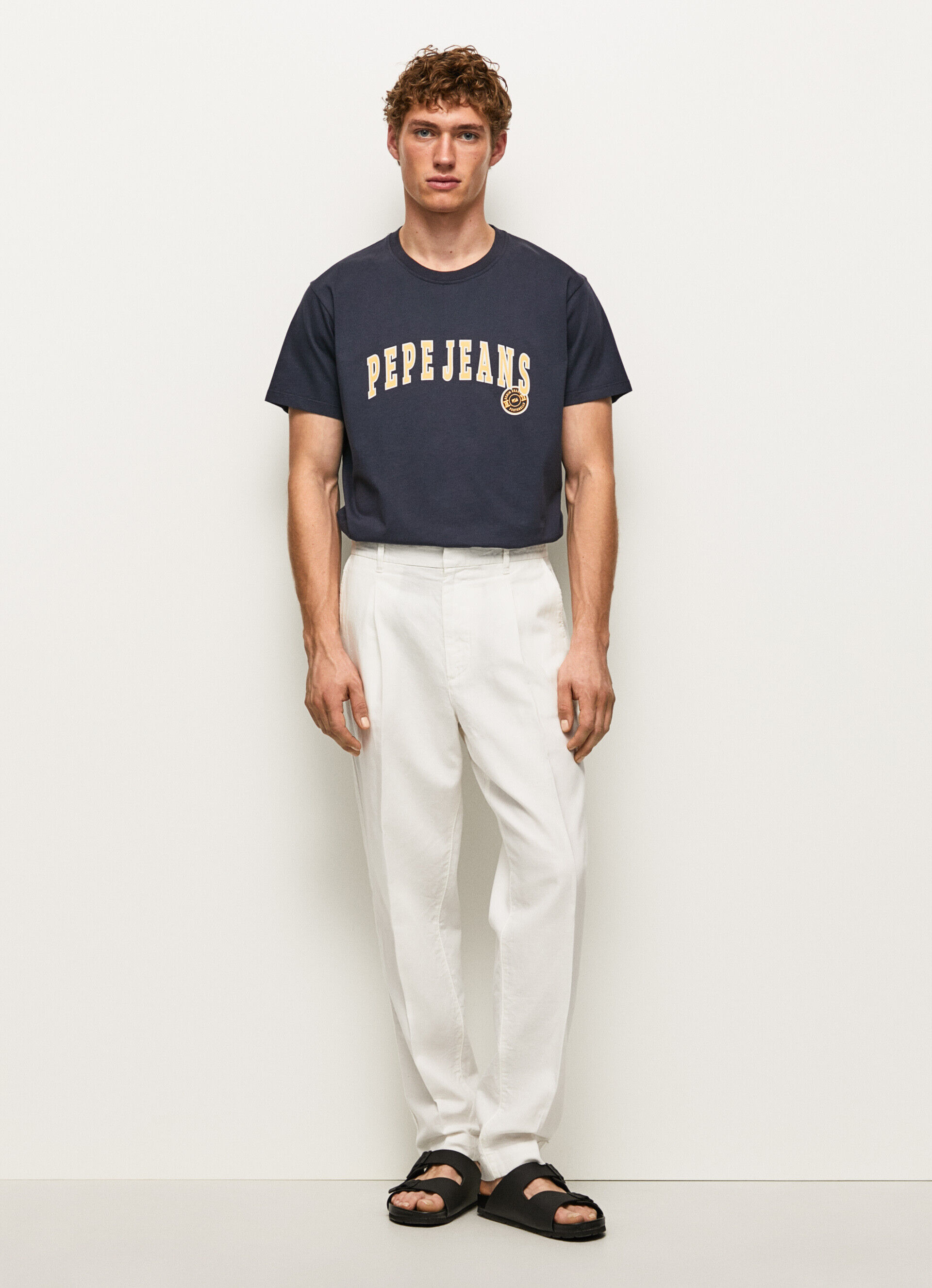 CAMISETA COM LOGOTIPO ESTAMPADO - azul Dulwich