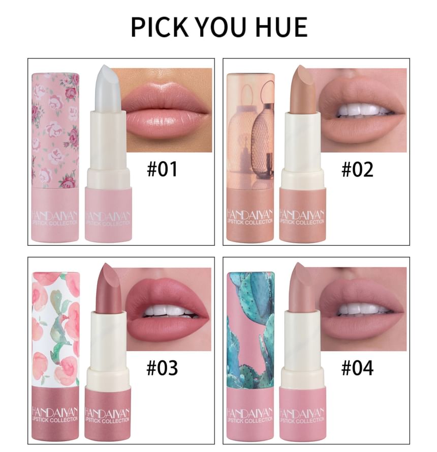 HANDAIYAN - Zachte fluwelen lippenstift - 8 kleuren