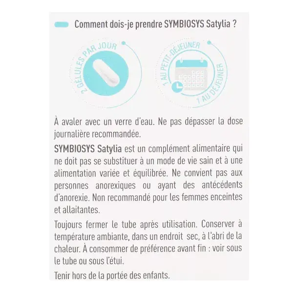 Symbiosys Satylia 60 gélules