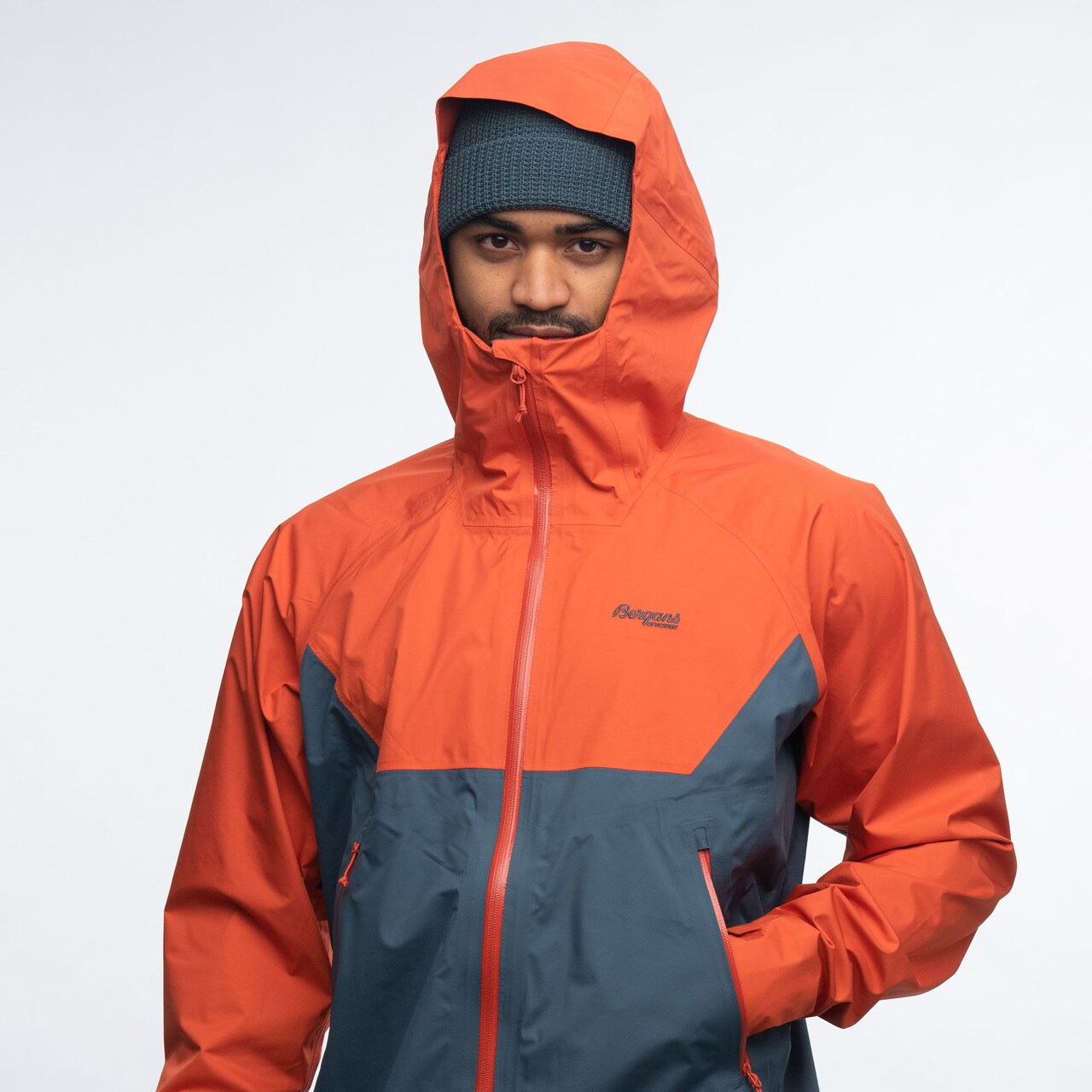 Letto V2 3L Jacket Herre Brick/Orion Blue