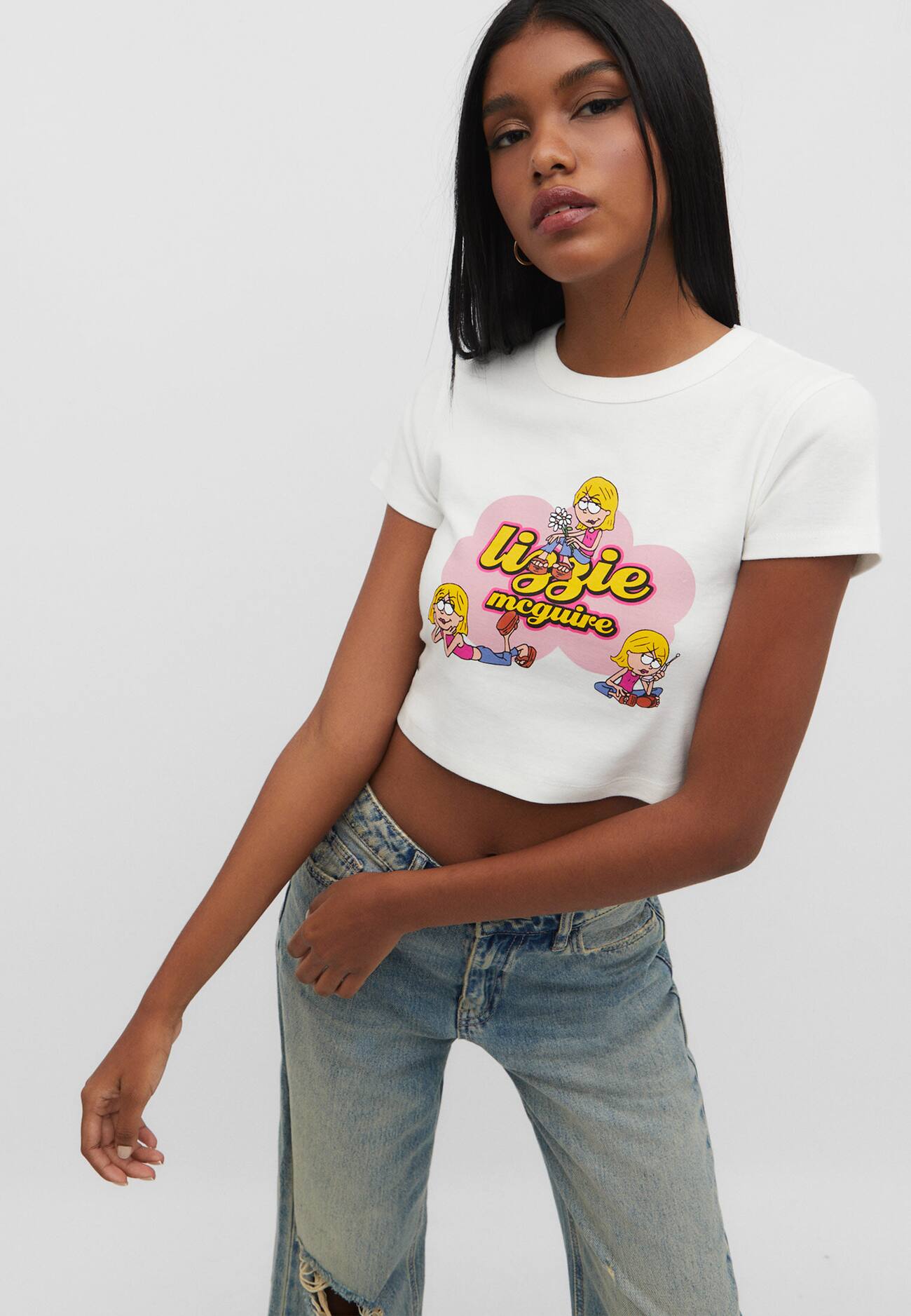 Camiseta Lizzie cropped