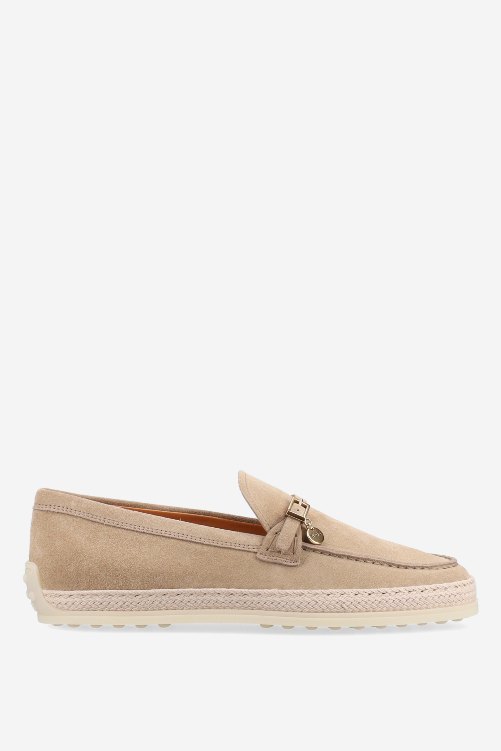 Gomma raffia suede loafers