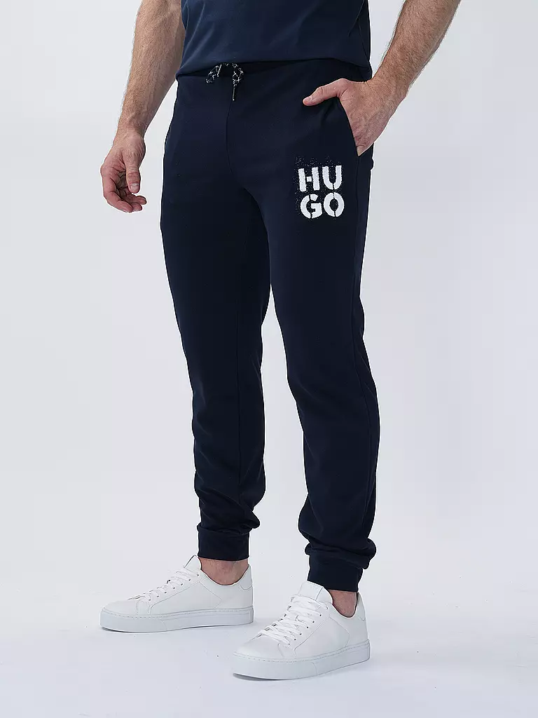 HUGO Loungewear Hose  blau