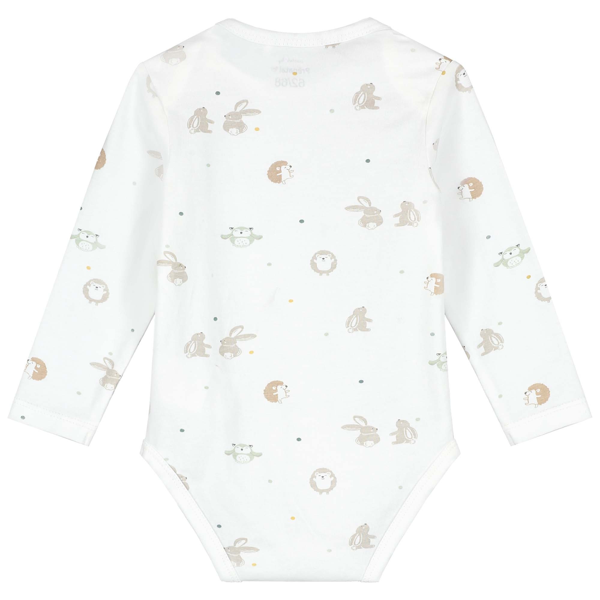 Prénatal romper Kleine Vriendjes wit
