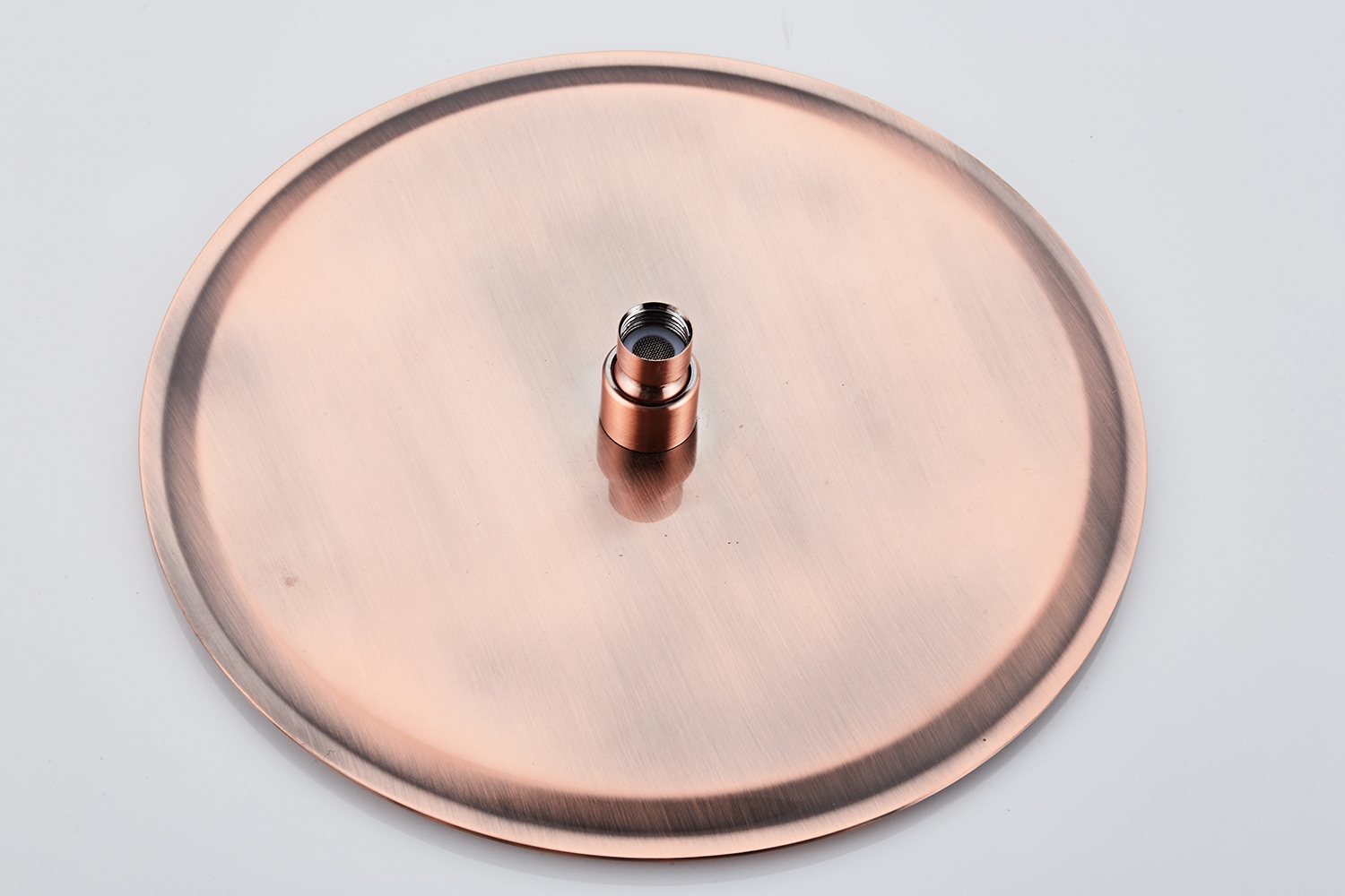 Saniclear Copper opbouw regendouche 30cm met thermostaatkraan en staafhanddouche koperkleurig