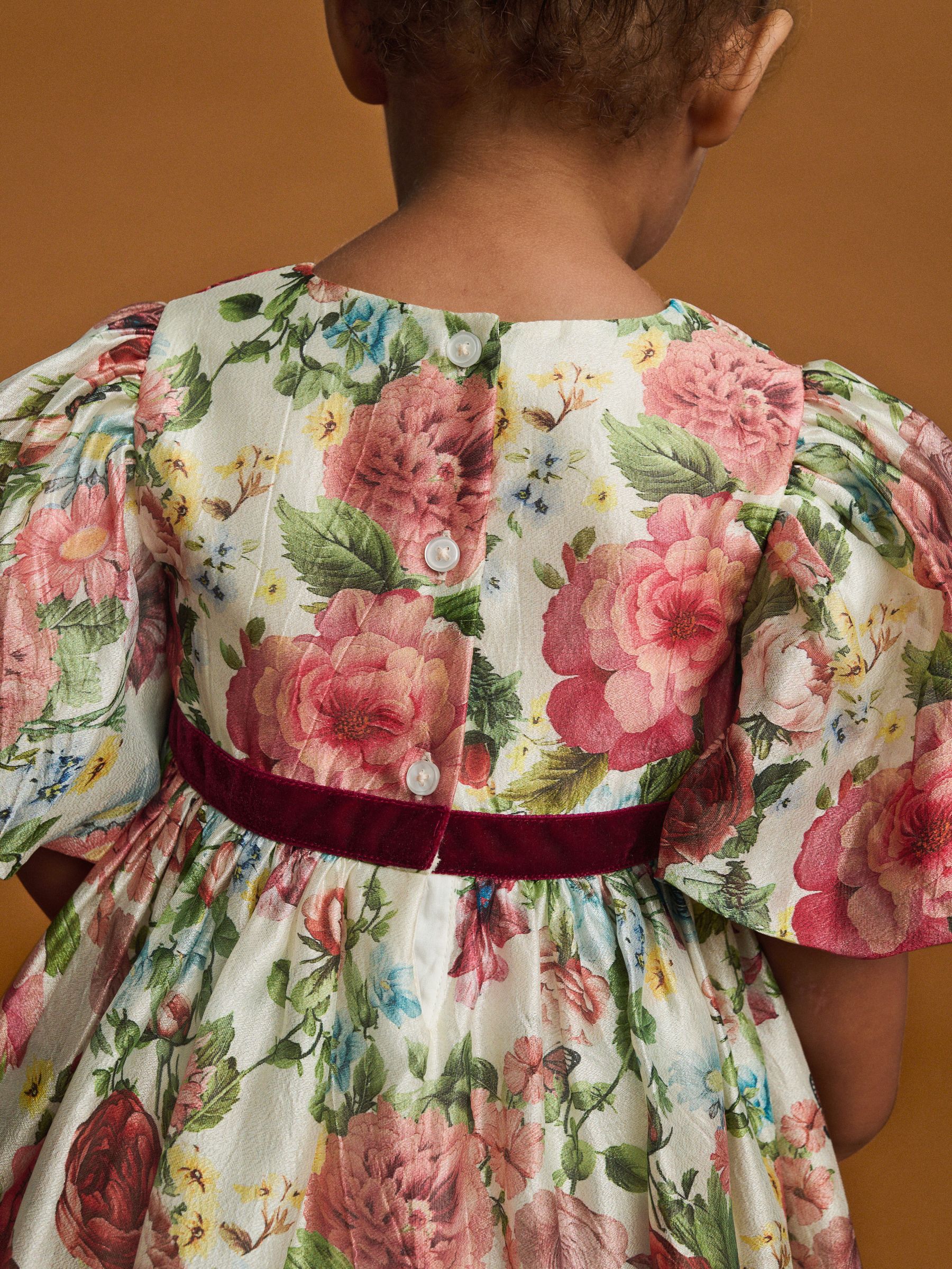 Vintage Floral Print - Feestjurk (3mnd-8jr)