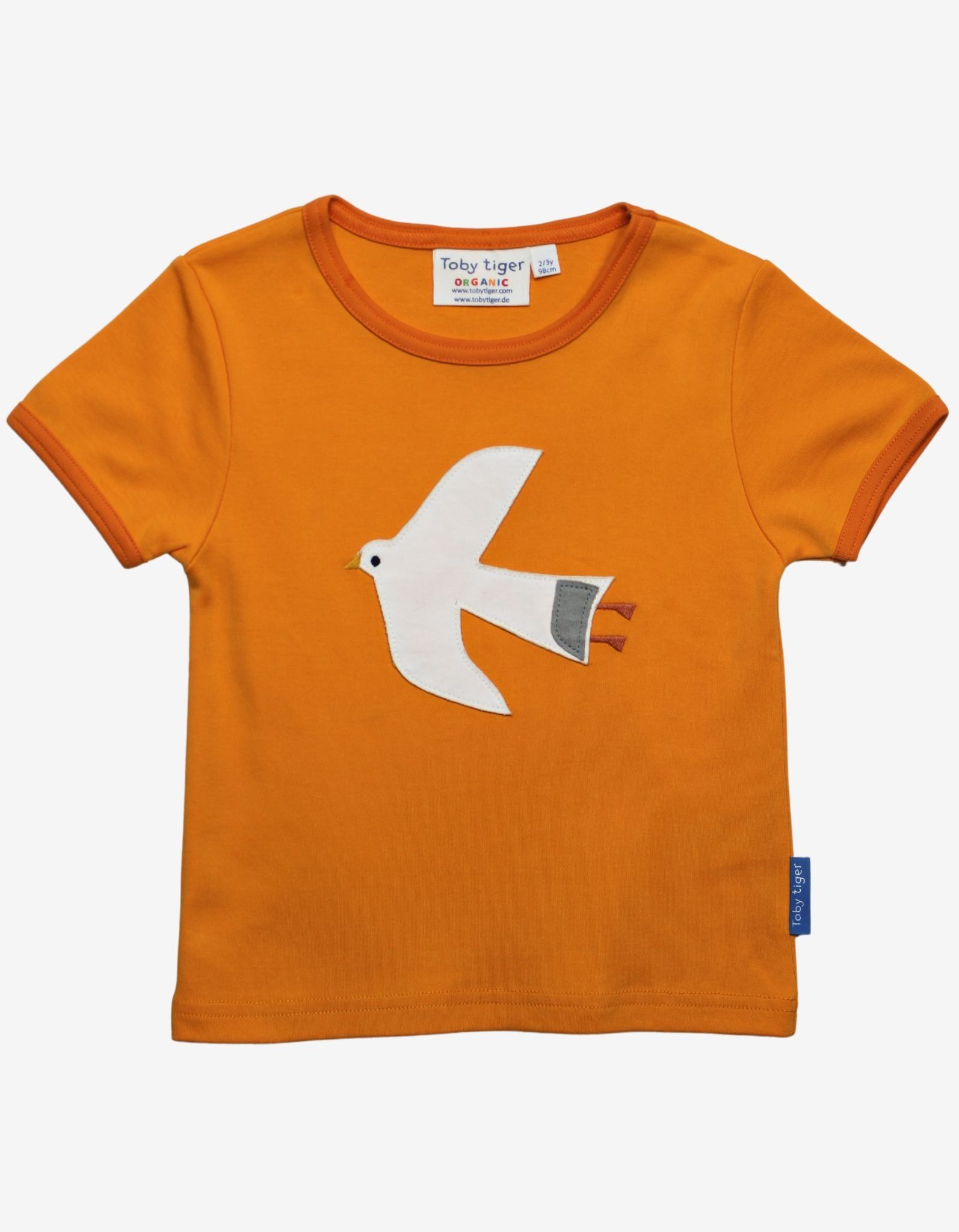 Toby Tiger Kurzarmshirt mit Möwen Applikationen