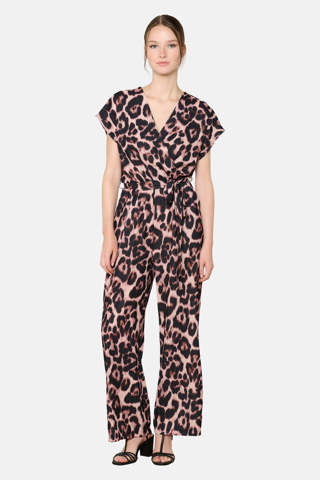 LOLALIZA jumpsuit met panterprint