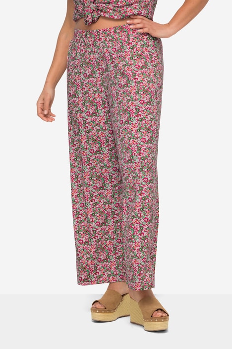 Jerseyhose, gerades Bein, Alloverdruck, Elastikbund