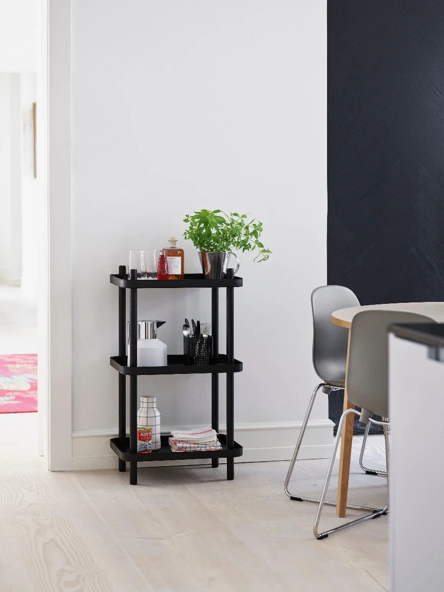 Normann Copenhagen  Block reol - sort