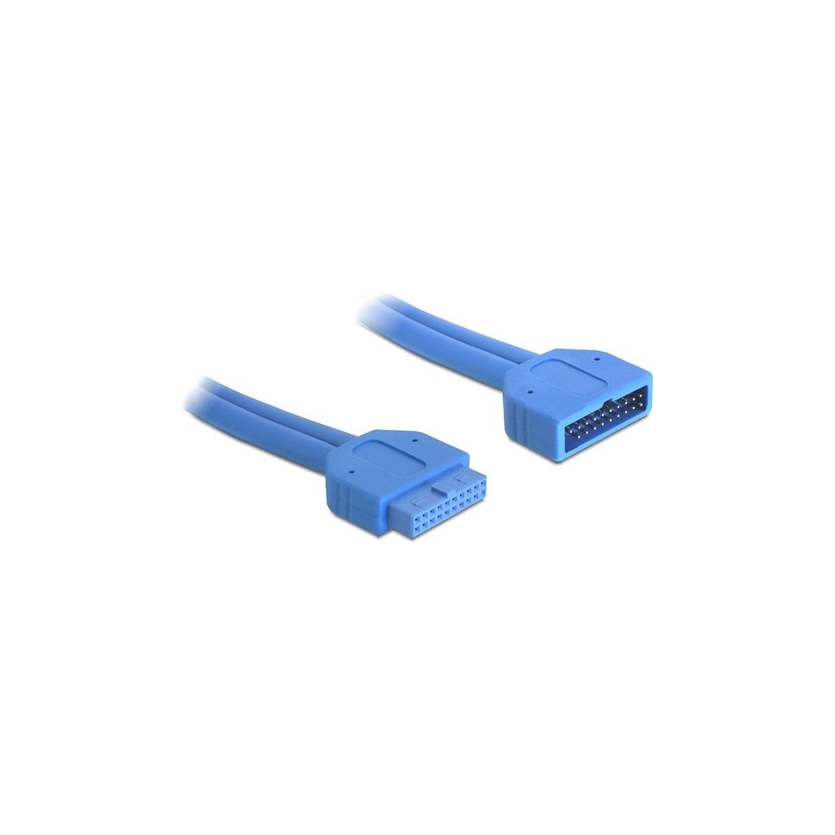 DeLOCK intern förlängskabel för USB 3.0. IDC20 ha - ho, 0,45m, blå