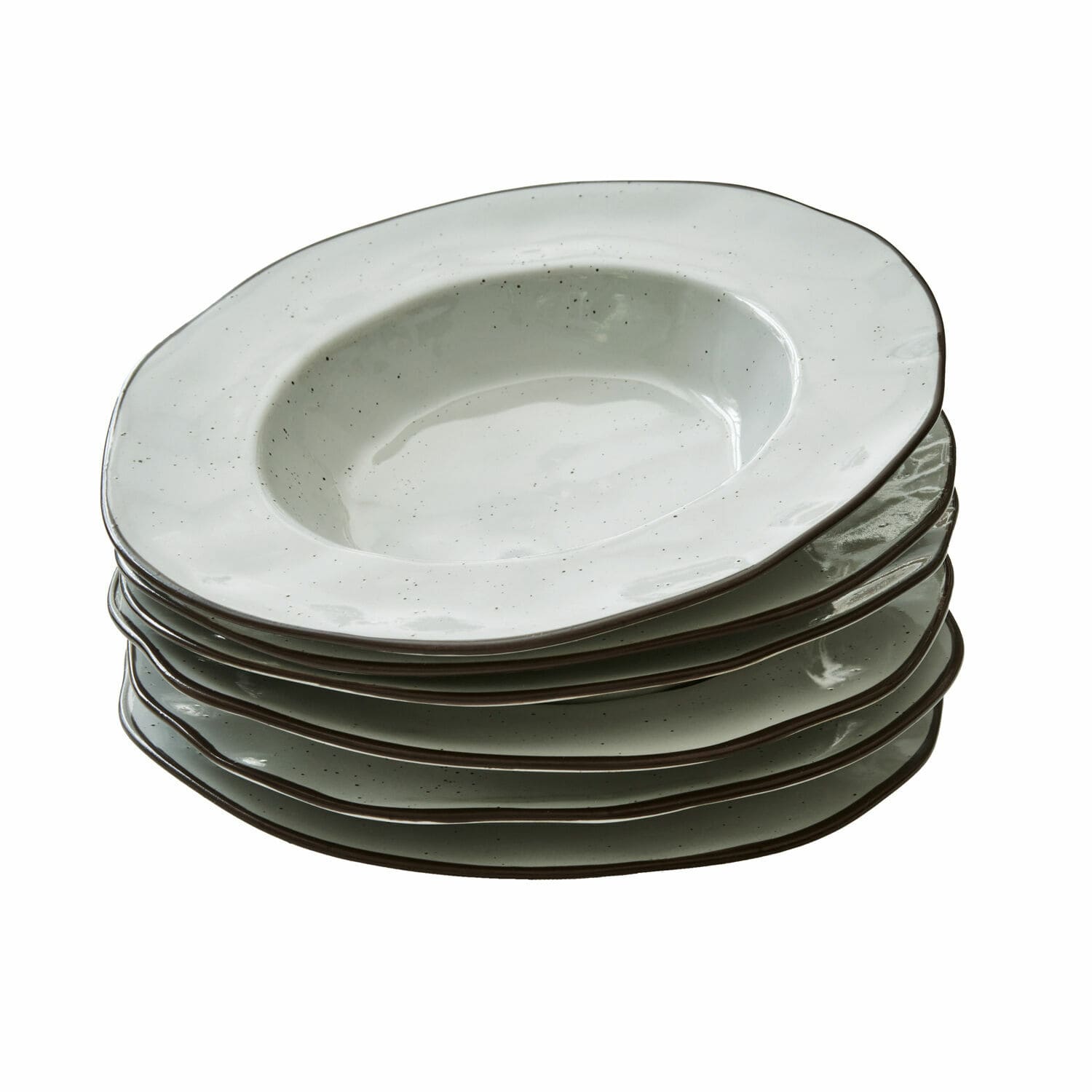 Suppenteller 6er Set Biarré grau