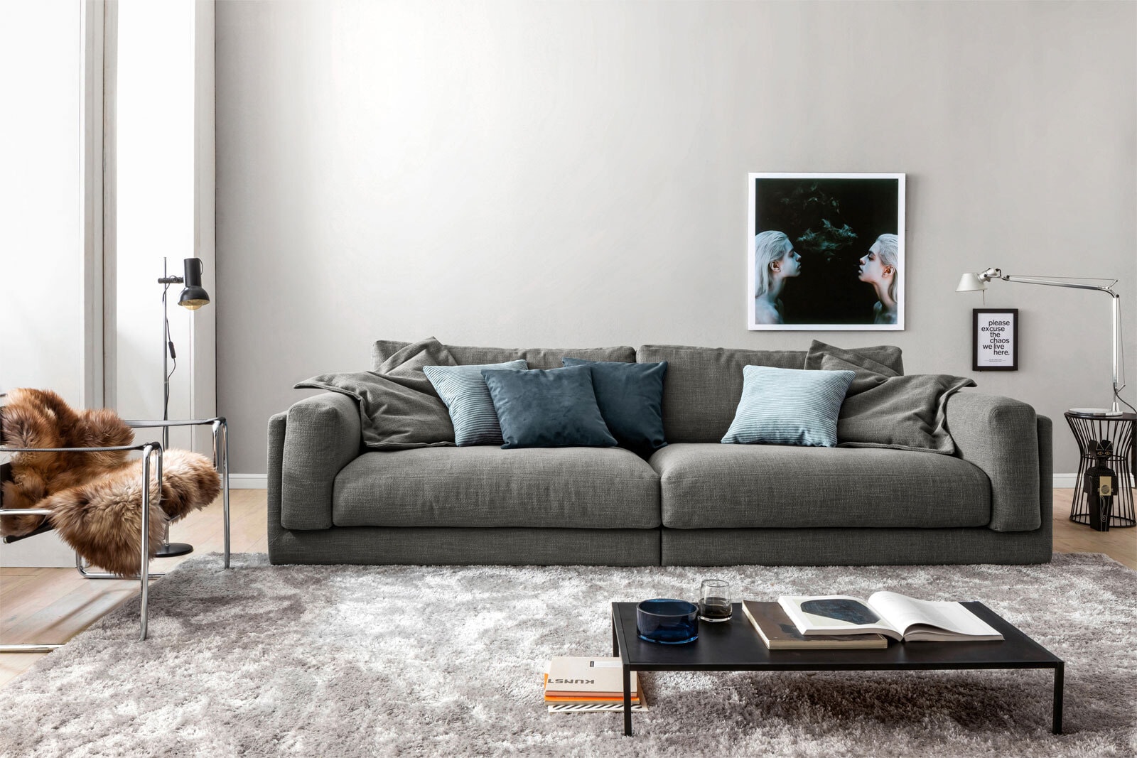 Ole Gunderson Bigsofa LASSE anthrazit