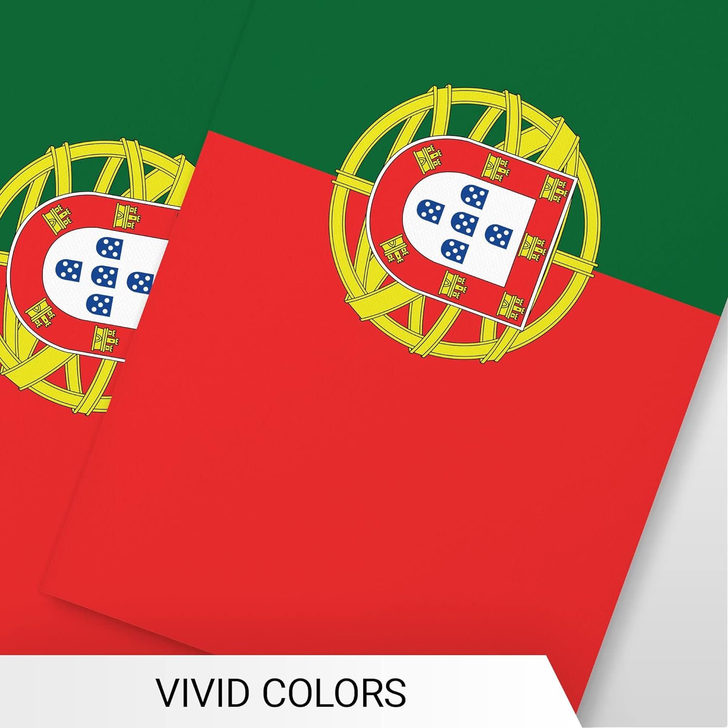 (10m) Stoff Flaggen Girlande Fussball EM Party Deko Accessoire Fahnen Banner - Portugal