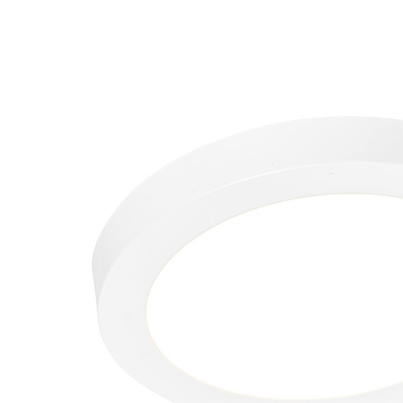 Inbouw- of opbouwspot, wit, 18 cm, inclusief LED, 3-traps dimbaar tot warm wit - Trans