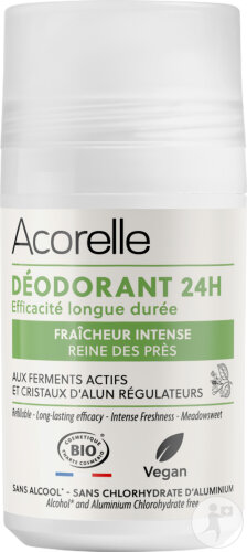 Acorelle Déodorant Roll-On 24h Fraîcheur Intense BIO Certifié 50ml