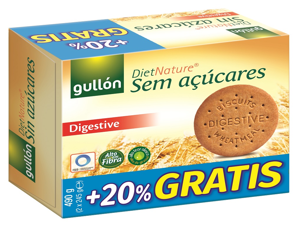 BOLACHA GULLON DIGESTIVA 490G