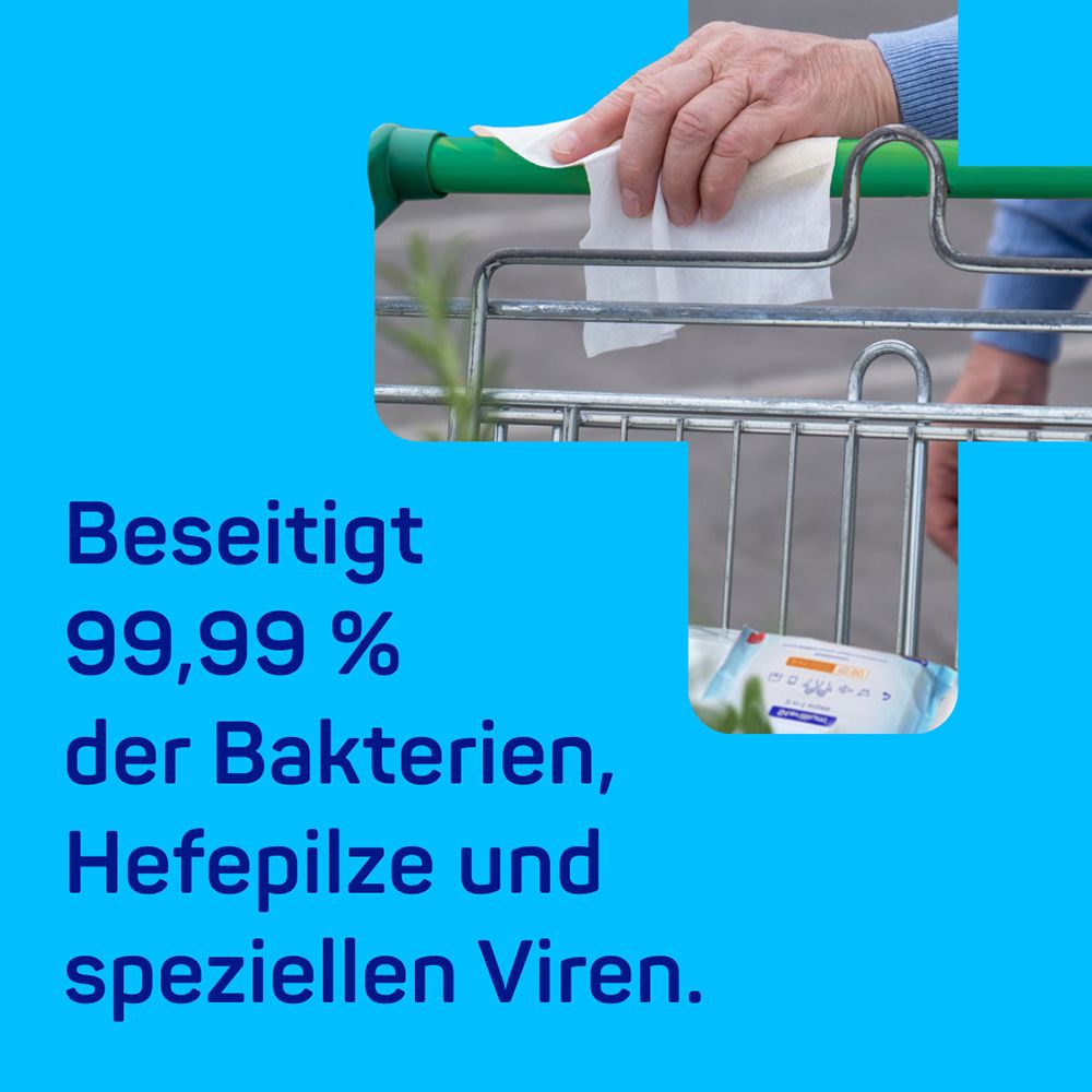 Sterillium 2 in1 Desinfektionstücher, praktische 2in1 Desinfektionstücher zur Hände- und Flächendesinfektion