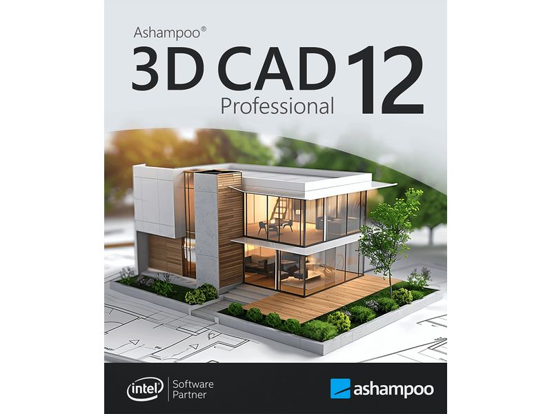 Ashampoo 3­D CAD Professional 12 ESD, Vollversion, 1 PC Das Profi-Zeichenprogramm – vom Grundriss bis hin zur Deko alles inklusive!