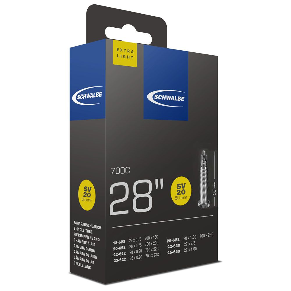 Schwalbe SV 20 ExtraLight 50mm Schlauch für 28
